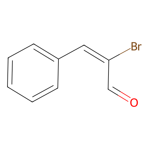 Cinnamaldehyde, alpha-bromo- structure