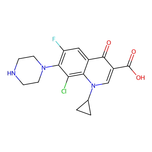 Quinolone der. structure