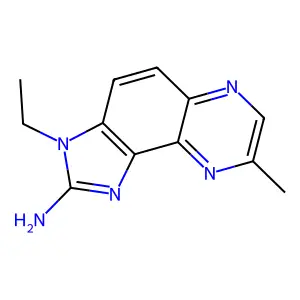 3H-Imidazo(4,5-f)quinoxaline, 2-amino-3-ethyl-8-methyl- structure