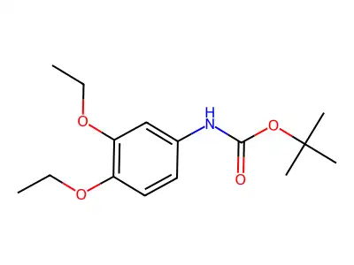 N-(3,4-二乙氧基苯基)氨基甲酸叔丁酯 structure