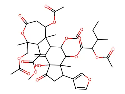 Prieurianin acetate structure