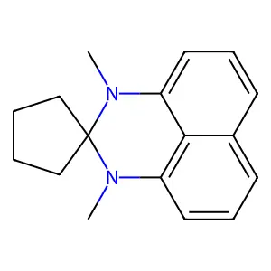 1',3'-Dimethylspiro(cyclopentane-1,2'-(2,3-dihydro-(1H)-perimidine)) structure