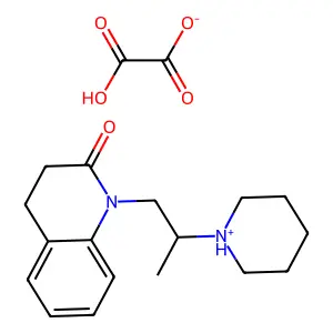 Carbostyril, 3,4-dihydro-1-(2-piperidinopropyl)-, oxalate structure