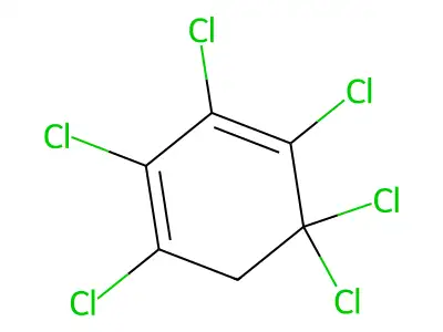 Cyclohexadiene, hexachloro- structure
