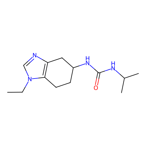 N-(1-Ethyl-4,5,6,7-tetrahydro-1H-benzimidazol-5-yl)-N'-(1-methylethyl)urea structure