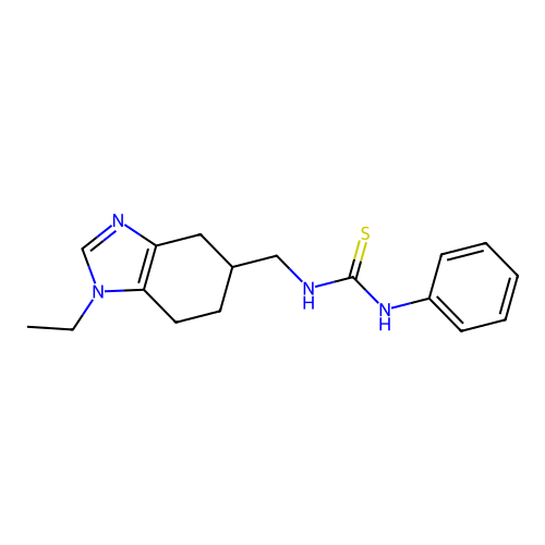 Thiourea, N-((1-ethyl-4,5,6,7-tetrahydro-1H-benzimidazol-5-yl)methyl)-N'-phenyl- structure