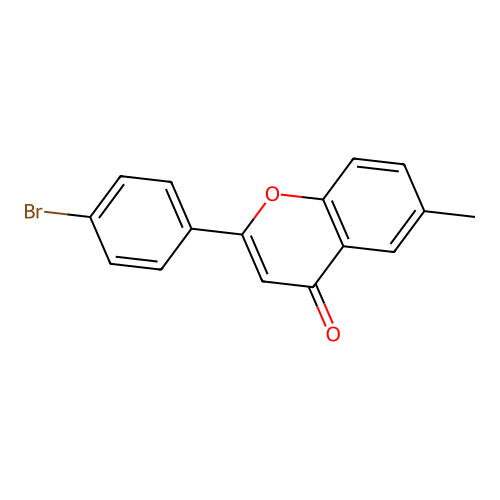 2-(4-Bromophenyl)-6-methylchromen-4-one structure