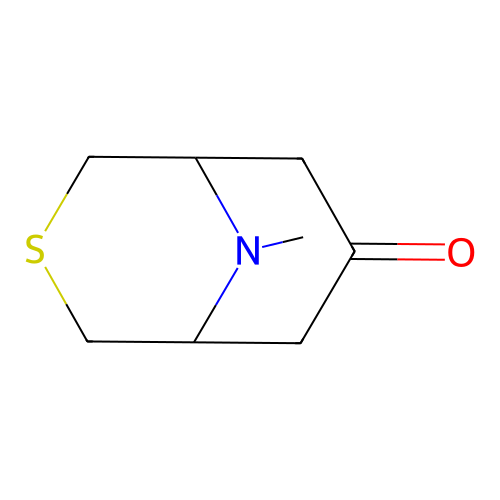 9-Methyl-3-thia-9-azabicyclo[3.3.1]nonan-7-one structure