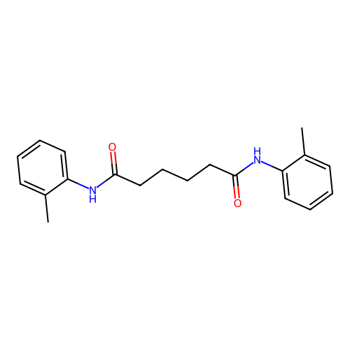 N,N'-bis(2-methylphenyl)hexanediamide structure