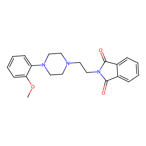 2-(2-(4-(2-Methoxyphenyl)piperazin-1-yl)ethyl)isoindoline-1,3-dione structure