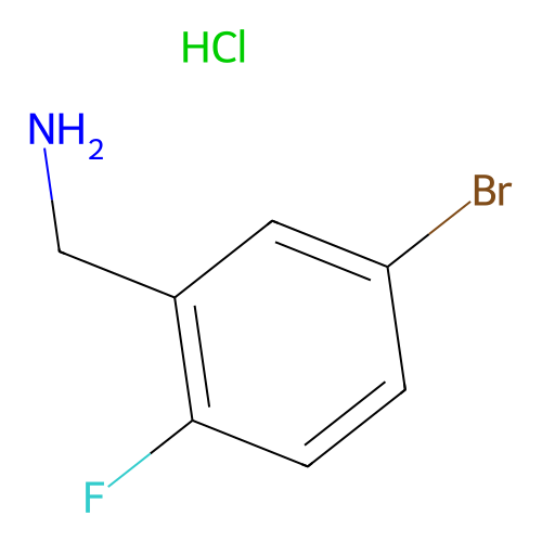 5-Bromo-2-fluorobenzylamine hydrochloride structure
