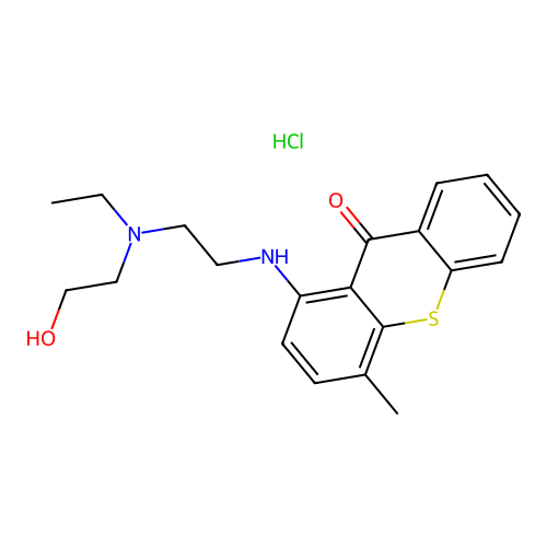 Thioxanthen-9-one,hydrochloride structure
