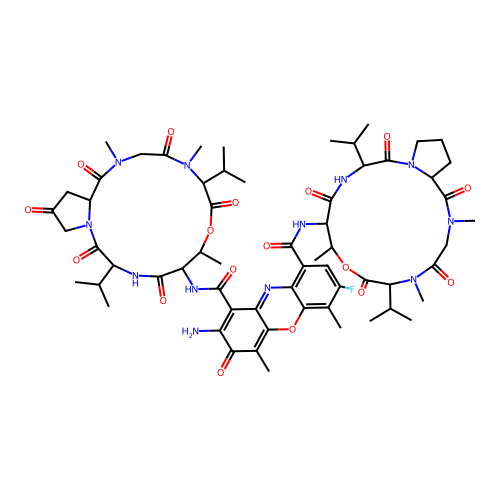 Actinomycin X2, fluoro- structure