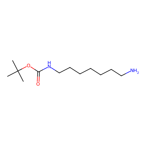 Heptane-1,7-diamine, N-BOC protected structure