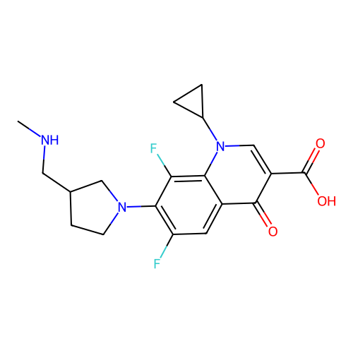 Quinolone der. structure
