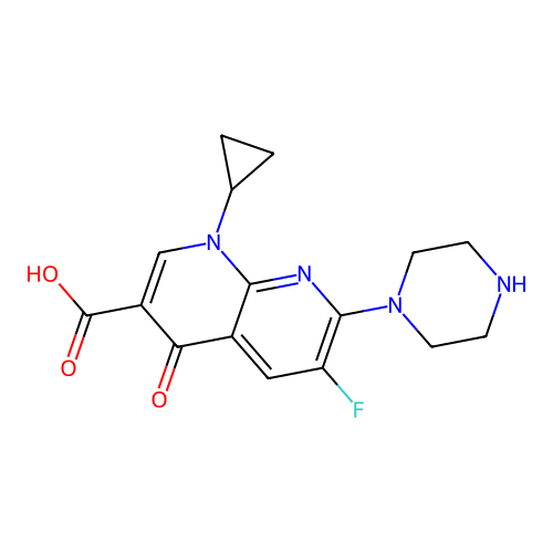 Quinolone der. structure