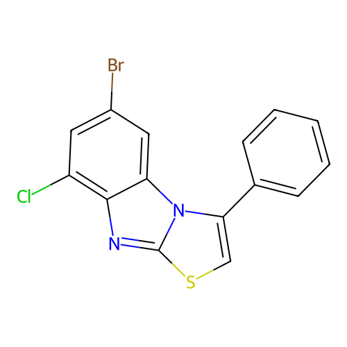 6-Bromo-8-chloro-3-phenyl[1,3]thiazolo[3,2-a]benzimidazole structure