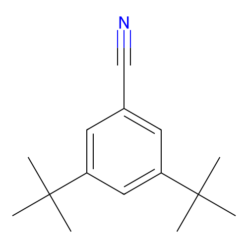 3,5-Di-tert-butylbenzonitrile structure