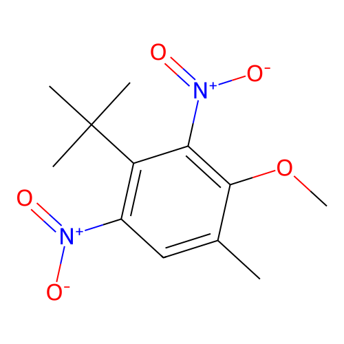 Benzene, 2-(1,1-dimethylethyl)-4-methoxy-5-methyl-1,3-dinitro- structure