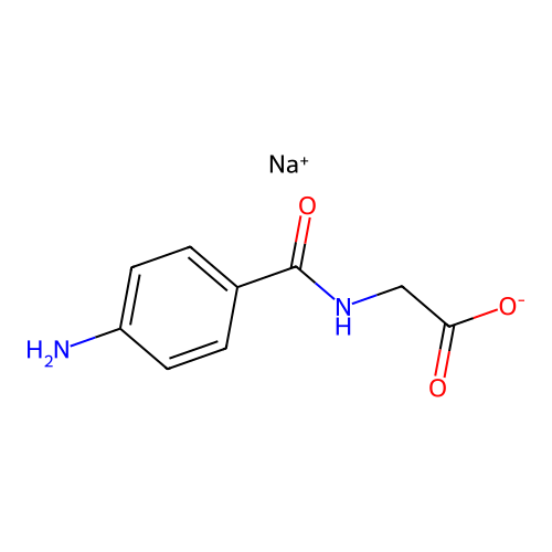 Sodium p-aminohippurate structure