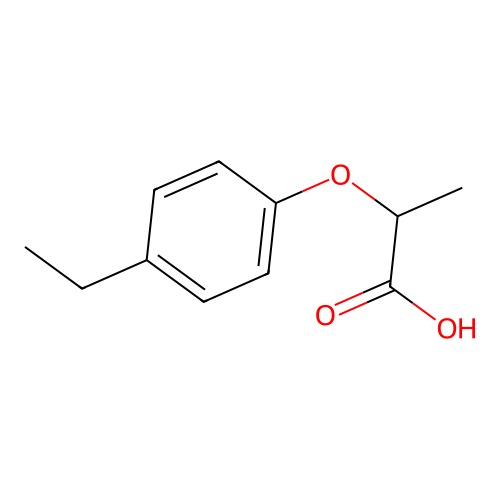 2-(4-Ethylphenoxy)propanoic acid structure