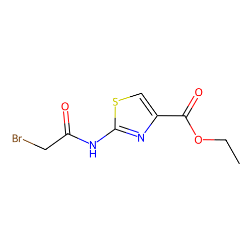 Ethyl 2-[(2-bromoacetyl)amino]-1,3-thiazole-4-carboxylate structure