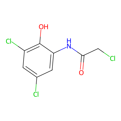 2'-Hydroxy-2,3',5'-trichloroacetanilide structure