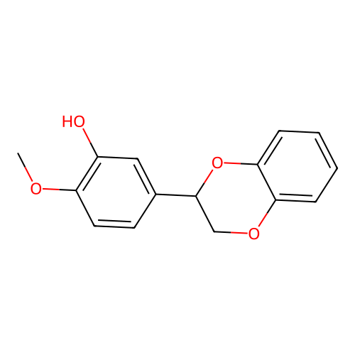 5-(2,3-Dihydro-1,4-benzodioxin-2-yl)-2-methoxyphenol structure