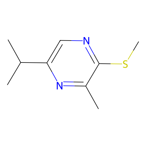 5-Isopropyl-3-methyl-2-(methylthio)pyrazine structure