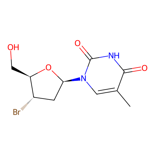 Thymidine, 3'-bromo-3'-deoxy- structure