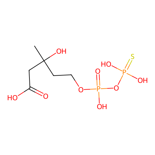 Mevalonate-5-(2-thiodiphosphate) structure