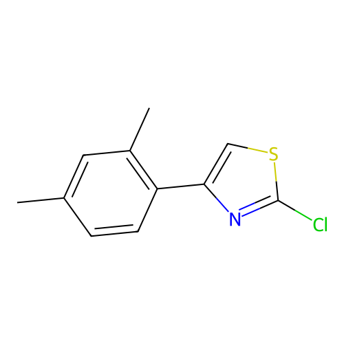 2-Chloro-4-(2,4-dimethylphenyl)-1,3-thiazole structure