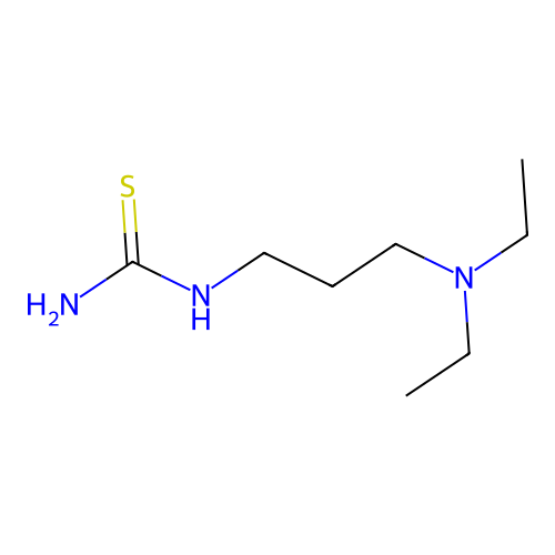 Pseudourea, 3-(diethylaminopropyl)-2-thio- structure