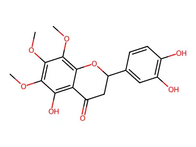 5,3',4'-Trihydroxy-6,7,8-trimethoxyflavone structure