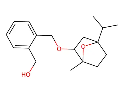 Benzenemethanol, 2-(((1-methyl-4-(1-methylethyl)-7-oxabicyclo(2.2.1)hept-2-yl)oxy)methyl)-, exo- structure