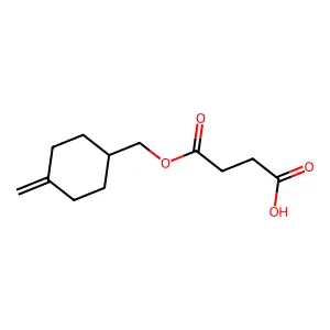 4-[(4-Methylidenecyclohexyl)methoxy]-4-oxobutanoic acid structure