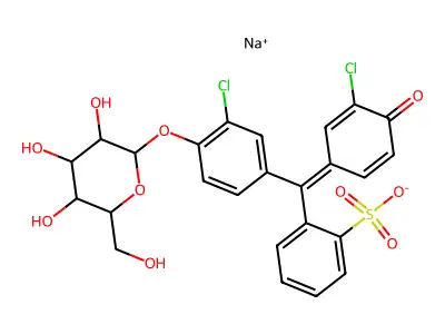 Chlorophenol red galactopyranoside structure