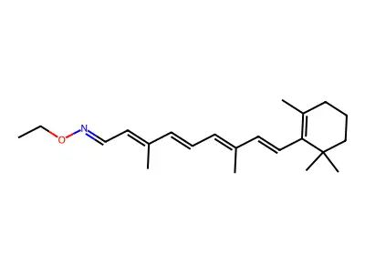 Retinal-O-ethyloxime structure