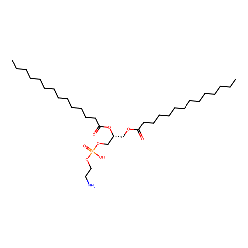 1,2-Dimyristoyl-sn-glycero-3-phosphoethanolamine structure