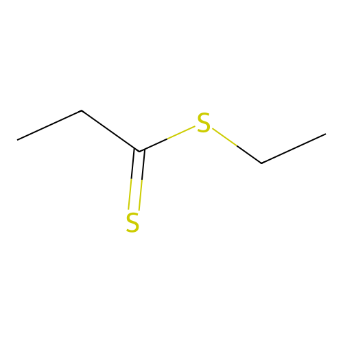 Ethyl propanedithioate structure