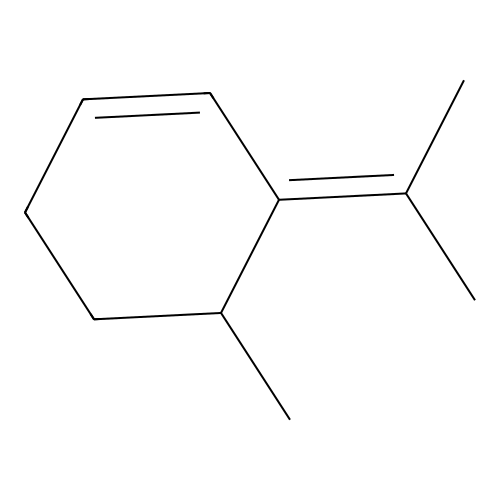 Cyclohexene, 4-methyl-3-(1-methylethylidene)- structure