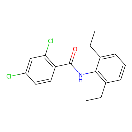 2,4-Dichloro-2',6'-diethylbenzanilide structure