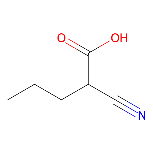 2-氰基戊酸 structure
