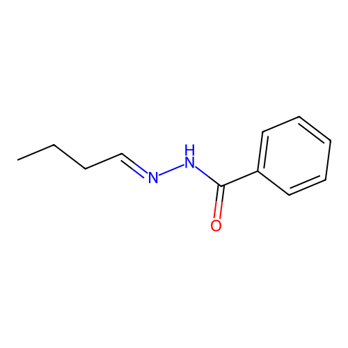 N-(butylideneamino)benzamide structure