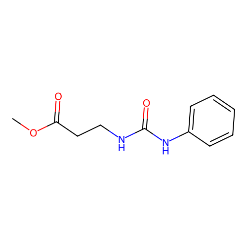 Methyl 3-(phenylcarbamoylamino)propanoate structure