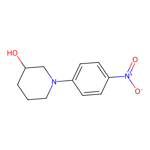 1-(4-Nitrophenyl)-3-piperidinol structure