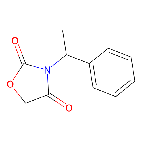 2,4-Oxazolidinedione, 3-(1-phenylethyl)- structure