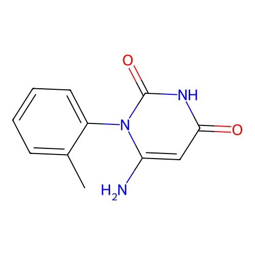 6-Amino-1-(2-methylphenyl)pyrimidine-2,4-dione structure