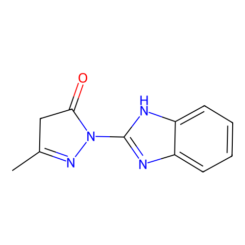 Pyrazol-3-one, 2-(1H-benzoimidazol-2-yl)-5-methyl-2,4-dihydro- structure