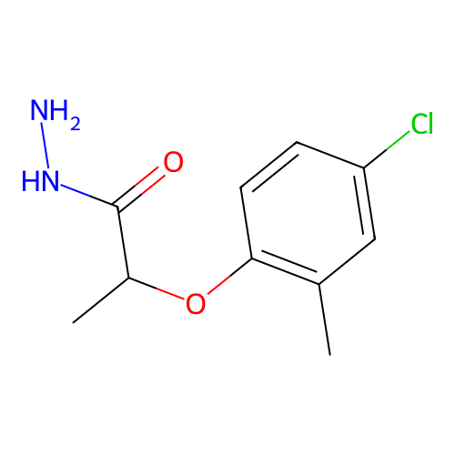 2-(4-Chloro-2-methylphenoxy)propanohydrazide structure